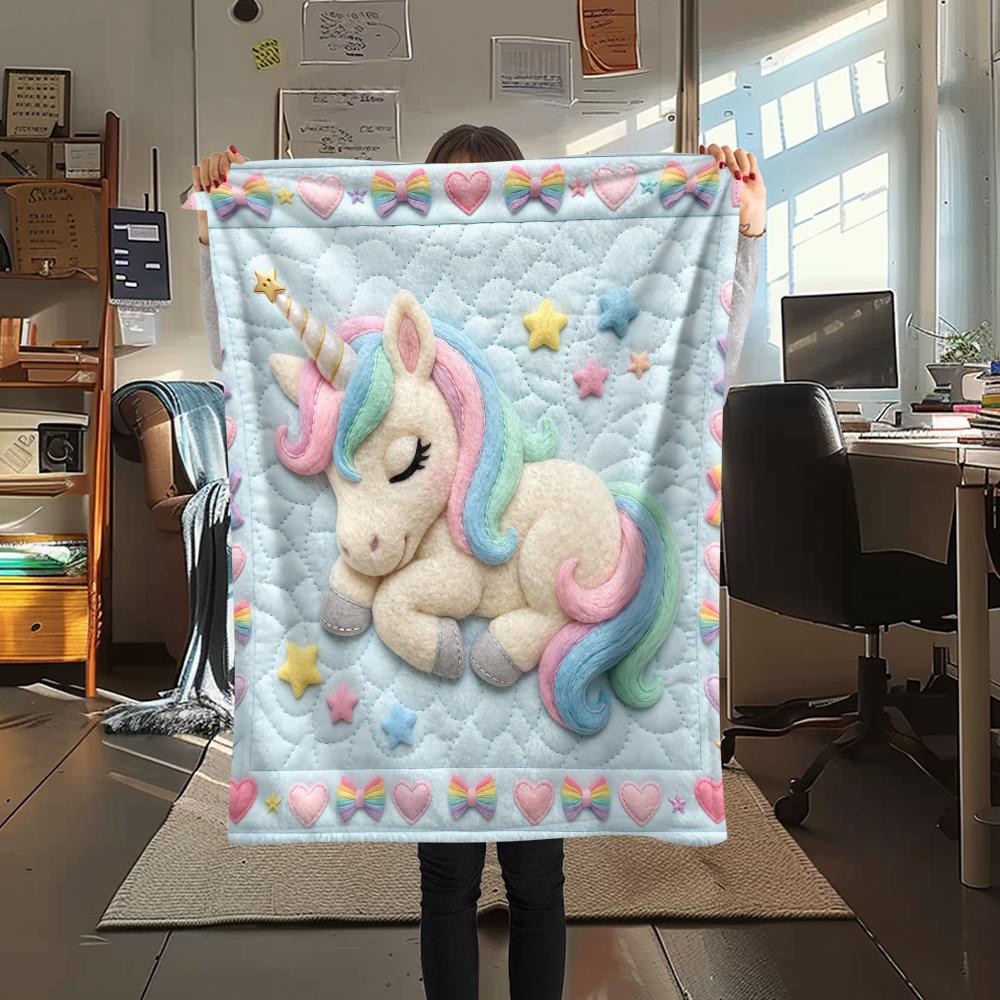 

Fabric animal penguin unicorn Print Flannel Blanket High quality Comfortable for All Seasons Home Decor Warmth and Comfort Perfect for Christmas Gifts 80cm x 120cm