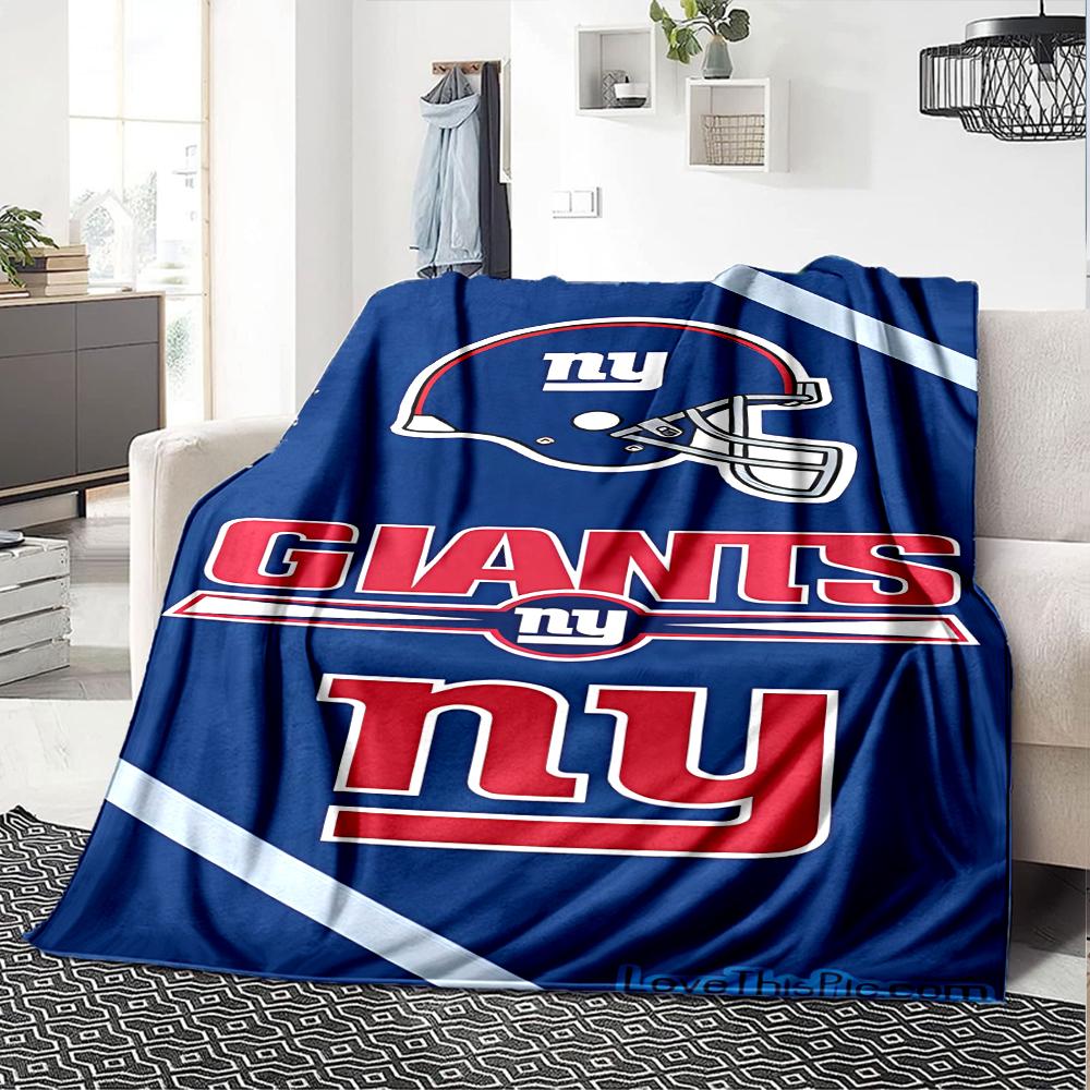 1pc Blanket - New York Giants logo Print Design,Lightweight Blanket for Sofa,Bed- Soft &Warm,Gift for All Seasons