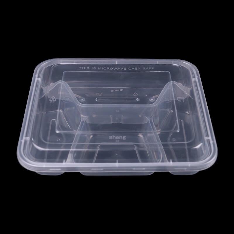 Disposable Divided Meal Prep Boxes with Lids