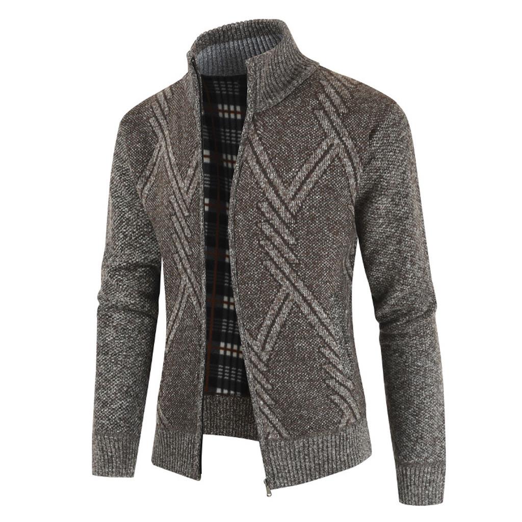 Winter Men's Casual Fashion Cardigan Sweater Jacket