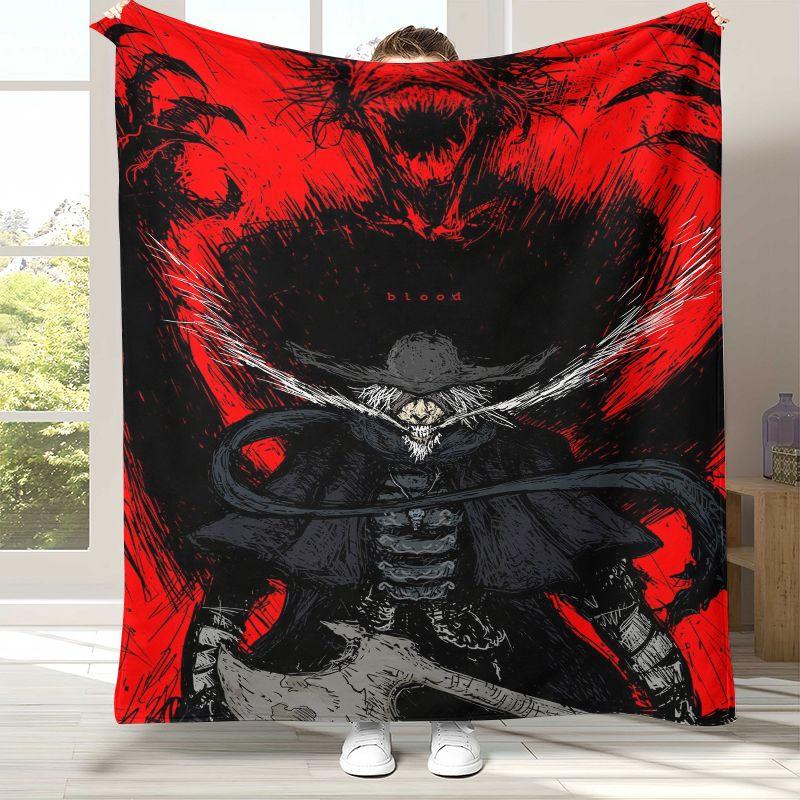 Anime Record of Ragnarok Cartoon Flannel Blanket,Ultra Soft Warm Plush Throw for Home Bedroom Bed Sofa Cover Office Camping