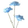 3 Heads Full Blooms Artificial Rose Flower Real Touch Faux Silk Rose Bouquet 25" Long Stem Fake Rose Flowers for Home Kitchen Party Wedding Decor