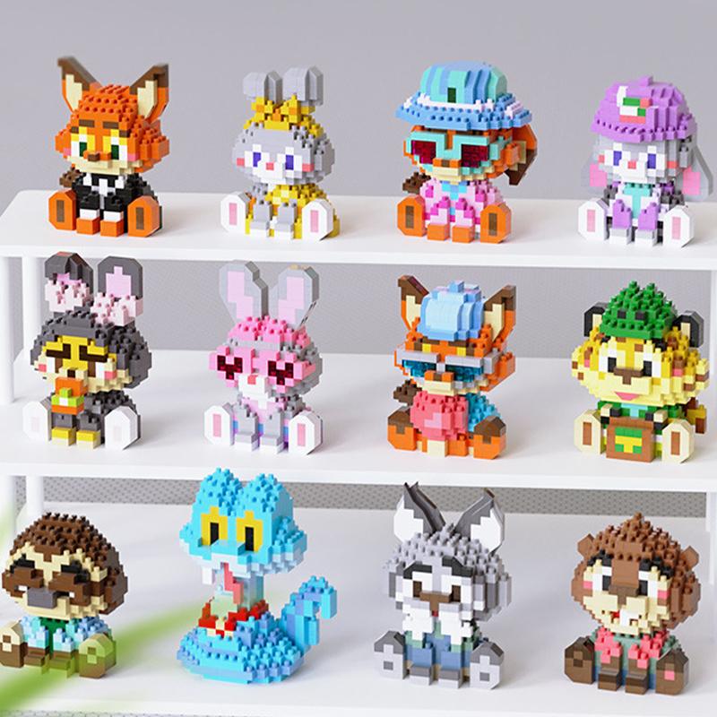 Zootopia2 Bausteine Judy Hopps Nick Wilde Figur Zootropolis Blöcke Animationsfigur Modell Spielzeug Für Kinder Geschenke