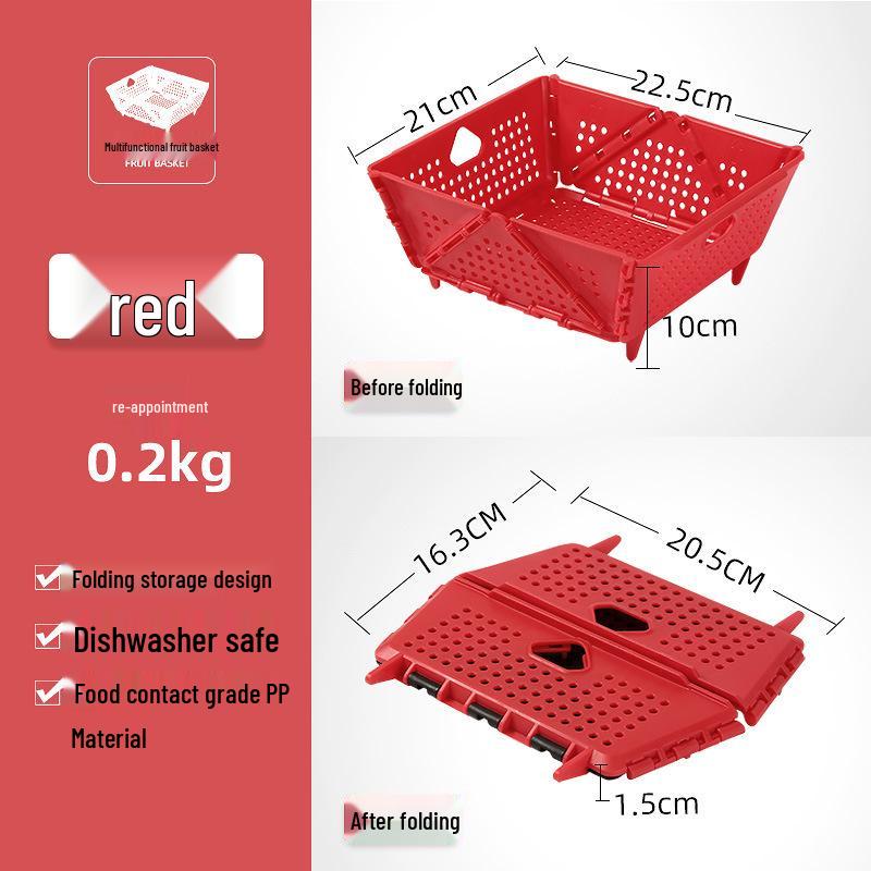 Multifunktioneller faltbarer Obstkorb & Gemüsewaschbecken