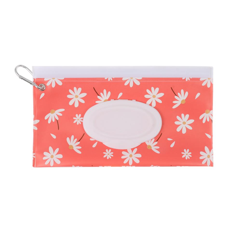 Carrying Case EVA Wet Wipes Bag Flip Cover With Buckle Cosmetic Pouch Wet Wipe Pouch Home