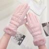 Warm Gloves Women Winter New Polar Fleece Thick Touchscreen Anti Slip Outdoor Riding Windproof Water Resistant Fleece Gloves