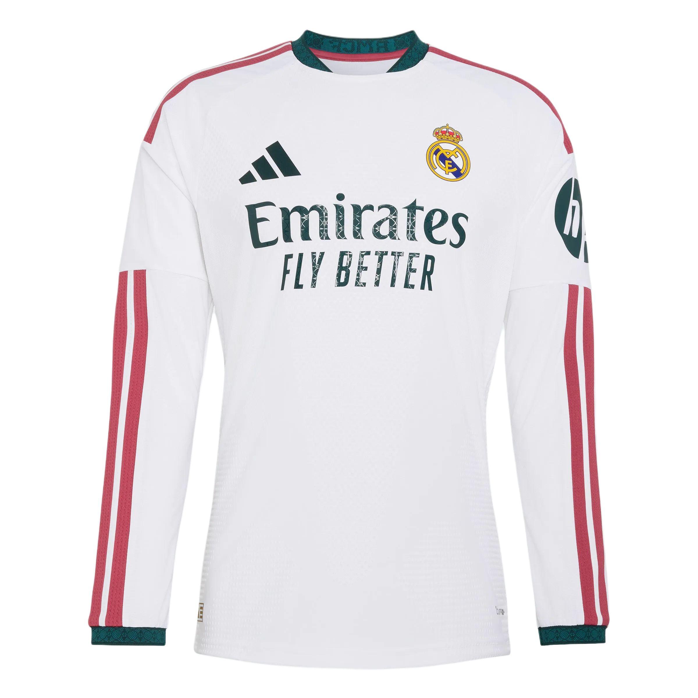 Adidas Men's Real Madrid 26-27 Season Home Long Sleeve Football Jersey Player Version Jersey Kc3943 Cm