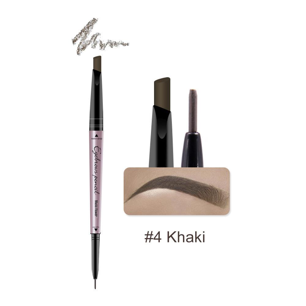 

Карандаш для бровей с ультратонкой головкой, темно-коричневый, натуральный, дикий, брови, подводка для глаз, водостойкая, быстросохнущая, инструменты для макияжа бровей хаки