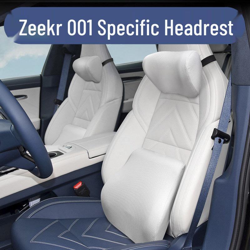 Zeekr 001 Headrest & Neck Pillow: Dedicated Car Seat Lumbar Support - Geek Car Accessory