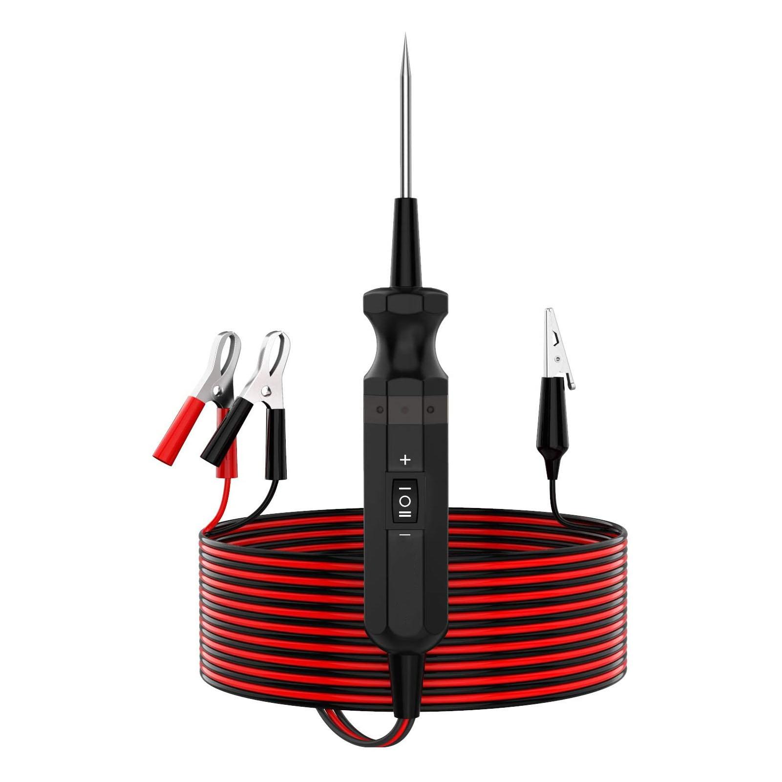 

DY18 Car Electric Circuit Tester 1224V DC 10A Overload Protection with Power Probe 4M Cable