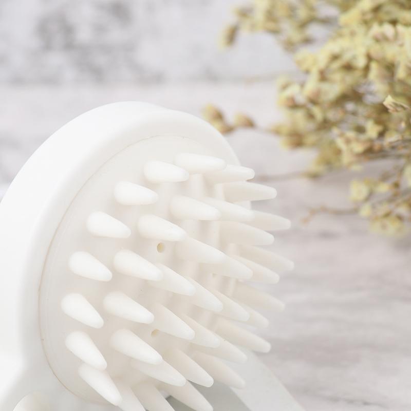Handheld Silicone Scalp Shampoo Massage Brush Washing Shower Clean Brush Bath
