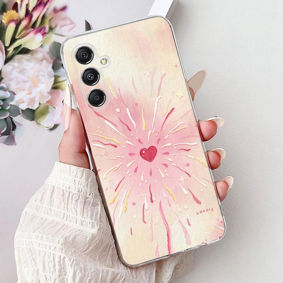 For Samsung Galaxy M34 M54 5G Case Luxury Painted Soft Slim Silicone TPU Back Cover on Samsung M14 SM-M145F M 14 GalaxyM14 Funda