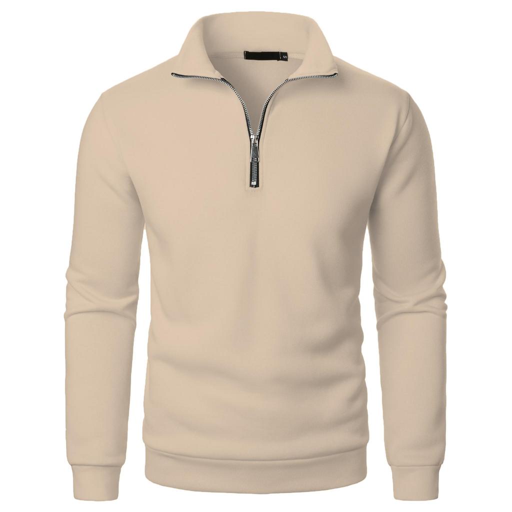 Herren Herbst Winter Herren Pullover mit halbem Reißverschluss Rollkragen Raglan Langarm Hoodies Warm Streetwear Business Mäntel