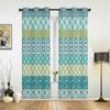 Bohemian Geometric Stripes Modern Window Curtains for Living Room Bedroom Curtain Kitchen Treatment Blinds Drapes