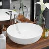 Day and Night - Day and Night Round White Ceramic Washbasin 41.5x13.5 Cm
