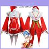 Rezero Rem Ram Vestido de Cosplay de Natal Fantasia Alta Qualidade Roupa de Papai Noel Neve