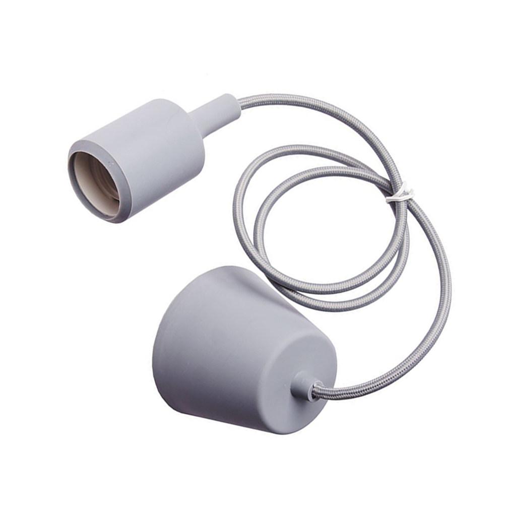 Silicone LED Lamp Holder E27 Base Hanging Light Socket Fireproof Kitchen Dining Living Room Bar Restaurant Adjustable Height