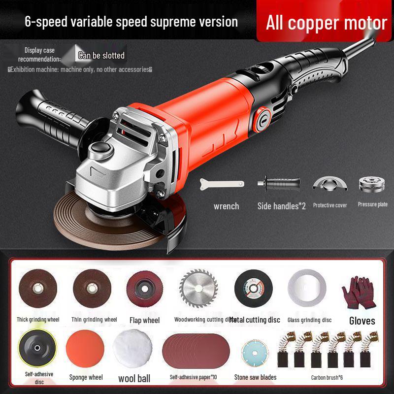 Polizor unghiular mic multifuncțional și polizor - Unealtă portabilă de tăiat și șlefuit cu disc