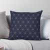 Sashiko Japanese Square Pillowcase Polyester Linen Velvet Pattern Zip Decor Pillow Case Home Cushion Cover