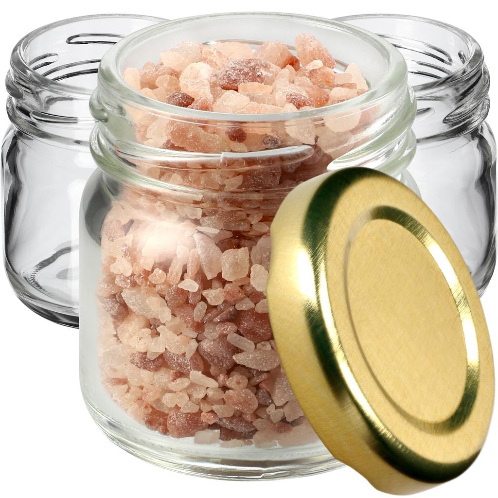 KADAX 10x Słoik Szklany Słoiczek 40ml Na miód Przyprawy Prezent + Zakrętki