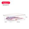Plastic Japanese-Style Fresh-Keeping Box with Lid for Refrigerator Storage