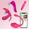 Combo Wireless Bluetooth G Spot Dildo APP Vibrator for Women 3 In 1 Sucker Clitoris Remote Control Wearable Panties Sex Toys