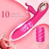 Thrusting Rabbit Vibrator for Women Rechargeable 10 Vibration Modes G Spot Massager Clitoral Stimulator Adult Sex Toys Female Masturbation