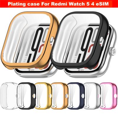 Pokovený TPU kryt pro Redmi Watch 5 a Redmi watch 4 Ochranné sklo pro Redmi Watch 5 eSIM pouzdro příslušenství