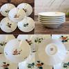 Waza No Stylish Kutani Ware Small Bowls of with Floral and Plant Made In A Perfect Gift for or Kura (Set 5) Designs. High-Quality, Japan. Weddings,