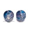 20/50 pièces 10mm Perles de Verre Craquelé Bicolores Espaceur Perle Libre pour Fabrication de Bracelets Colliers Bijoux DIY Accessoires Fournitures