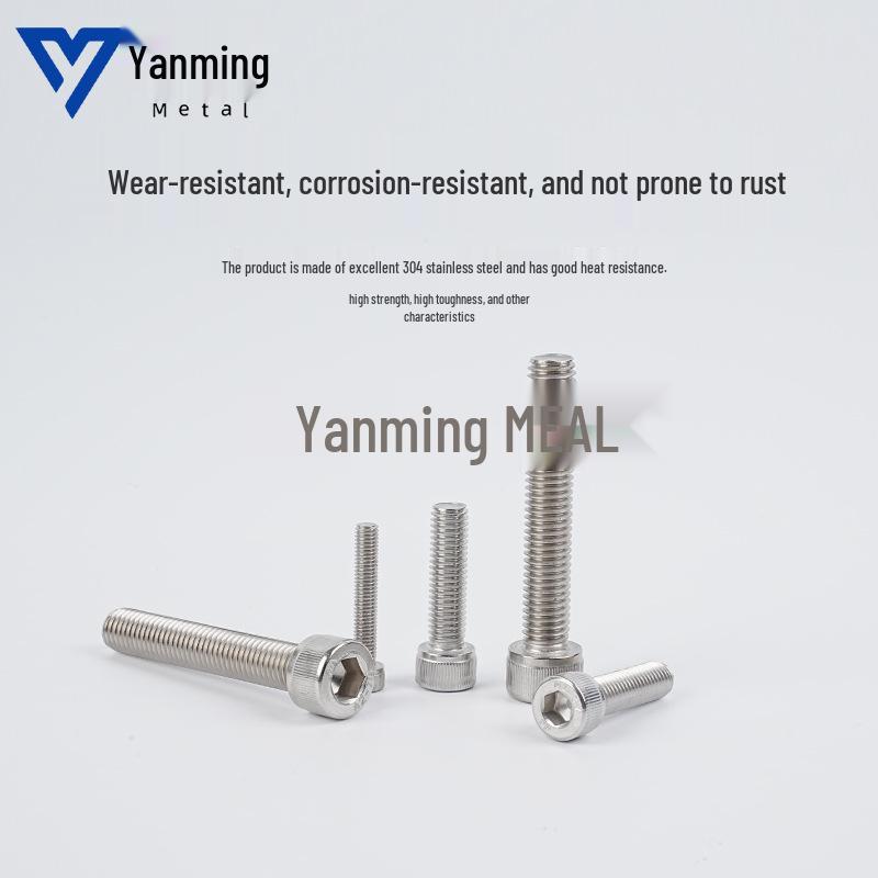 304 Stainless Steel Fine Thread Knurled Head Screw Fastener