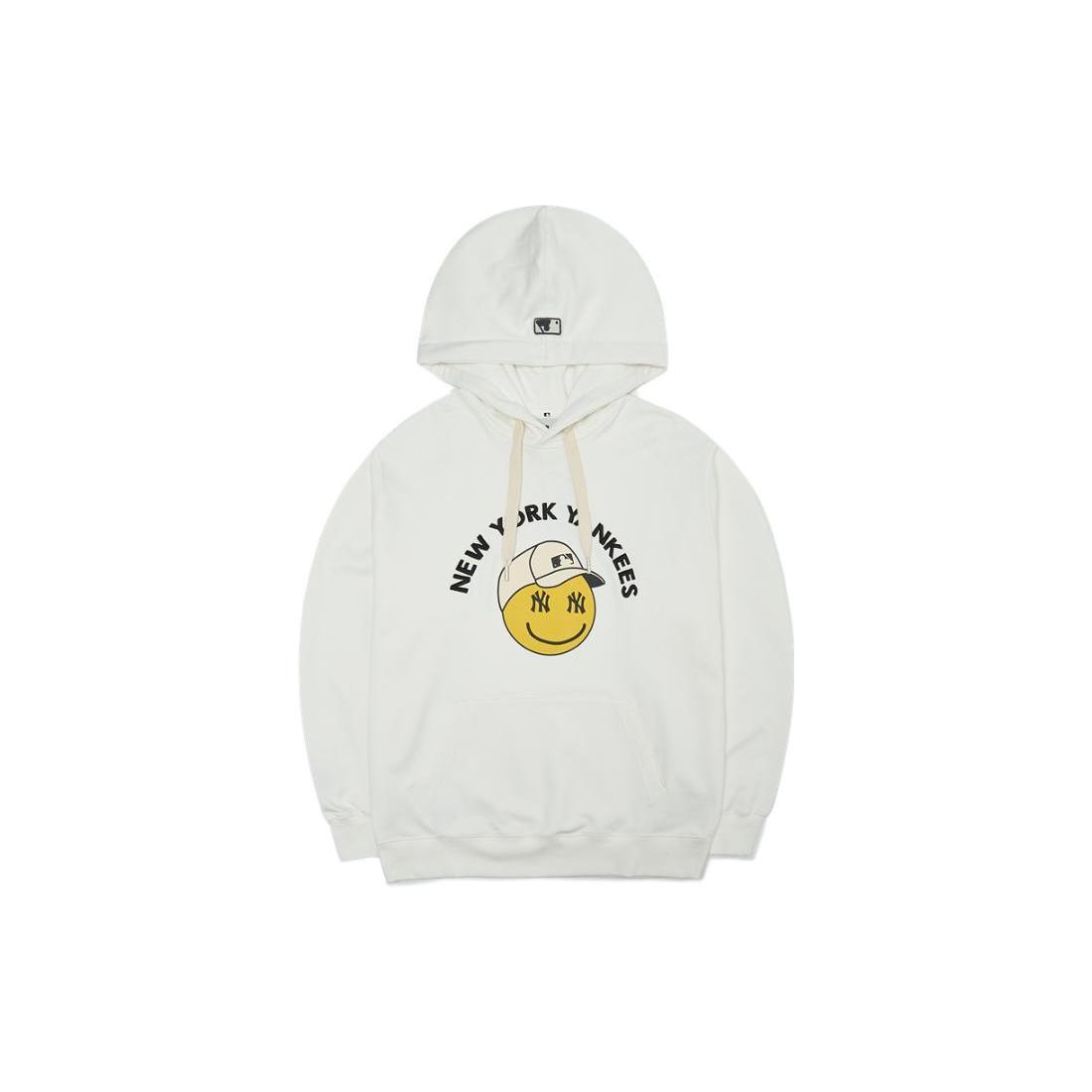 MLB Sweatshirts Unisex White Hooded Moderate Regular 3AHDN0124-50IVS S
