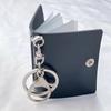 Kreativer PU-Schlüsselanhänger Mini-Fotoalbum Sublimations-Rohling Fotorahmen Schlüsselanhänger für Jahrestag Geschenk