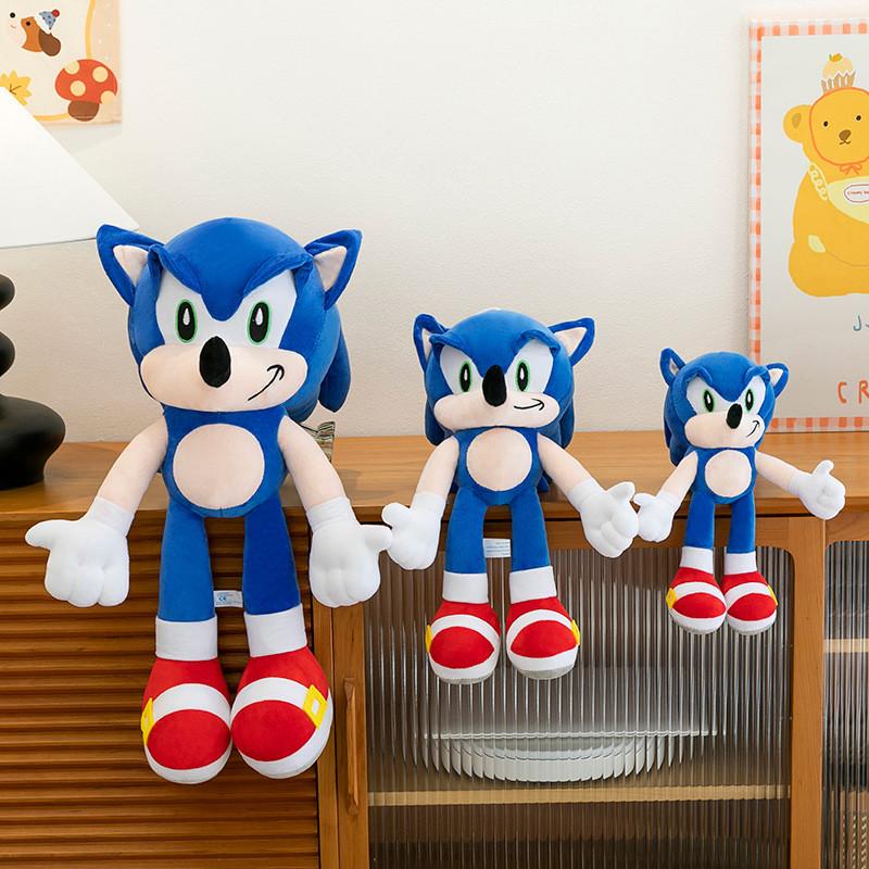 Sonic Hedgehog Plush Toy With Short Pile Fabric For Kids And Collectors