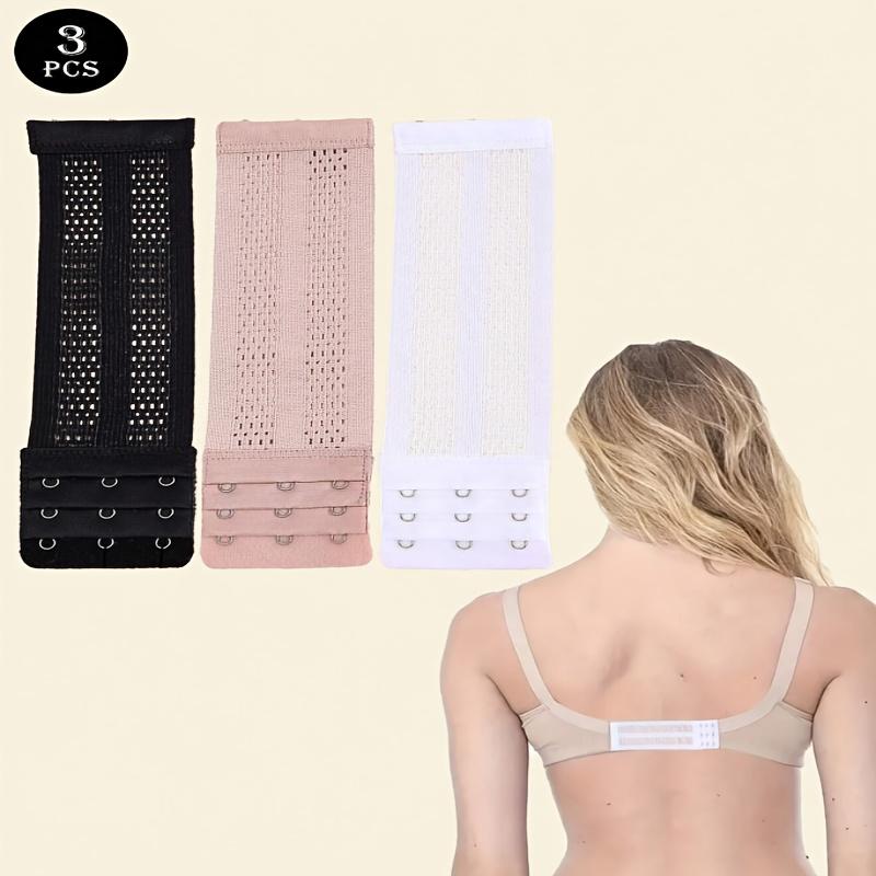 

3Pcs Extended, Elastic Three-row Hook-eye Bra Extension Strap