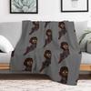 Chibi Hunter Throw Blanket Warm Accent Blanket for Living Room Decoration