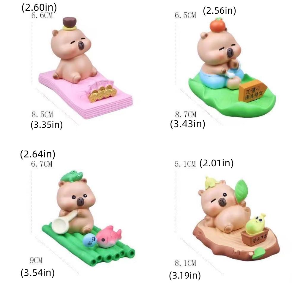 Desk Decor Capybara Phone Holder Figure Model Capybara Cell Phone Bracket  Small Gifts