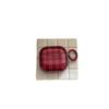 Applicable To Apple AirPods 1 /1 Generation Red Plaid Transparent Earphone Cover airpodsPRO1 Simple Bluetooth Case PRO