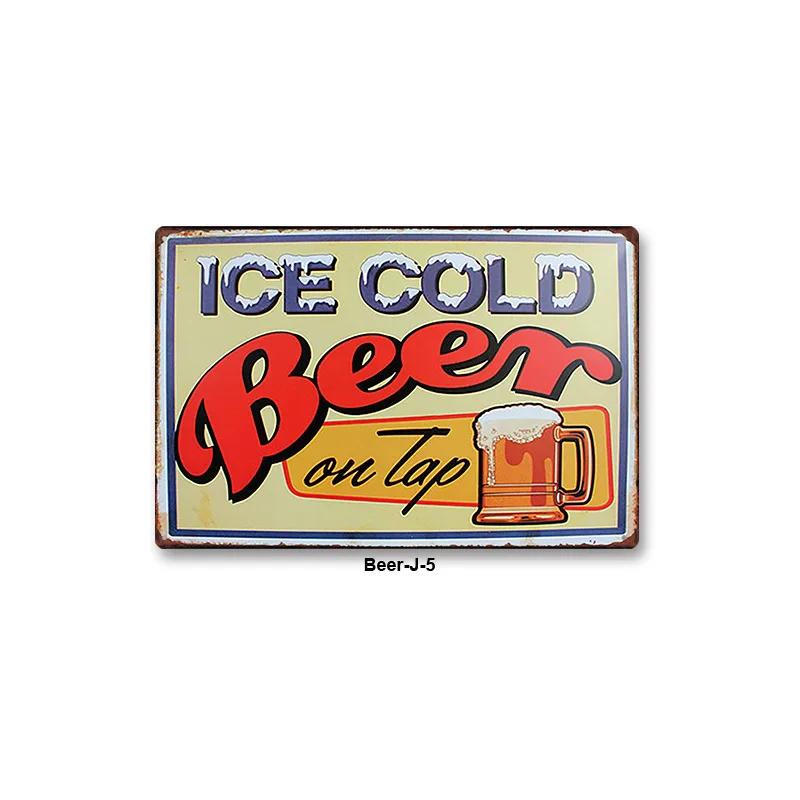 European and American Retro Style Iron Poster Painting Tin Sign Vintage Wall Decor for Cafe Bar Pub Home Beer Decoration Crafts