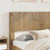Bed Frame with Storage Space and Headboard Artisan Oak