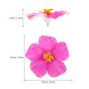 10Pcs High Simulation Hibiscus Faux Flowers Reusable Tropical Artificial Flowers for Wedding Decor Summer Parties Hawaiian