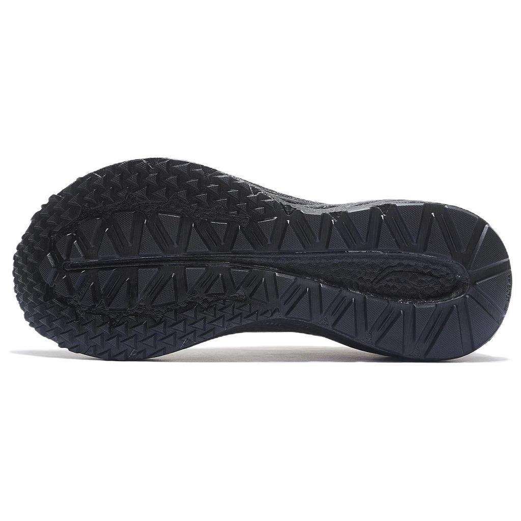 Li Ning YueYing 2.0 Fabric Cushioning Slip Resistant Low Top Running Shoes Men's Black ARHS021-5