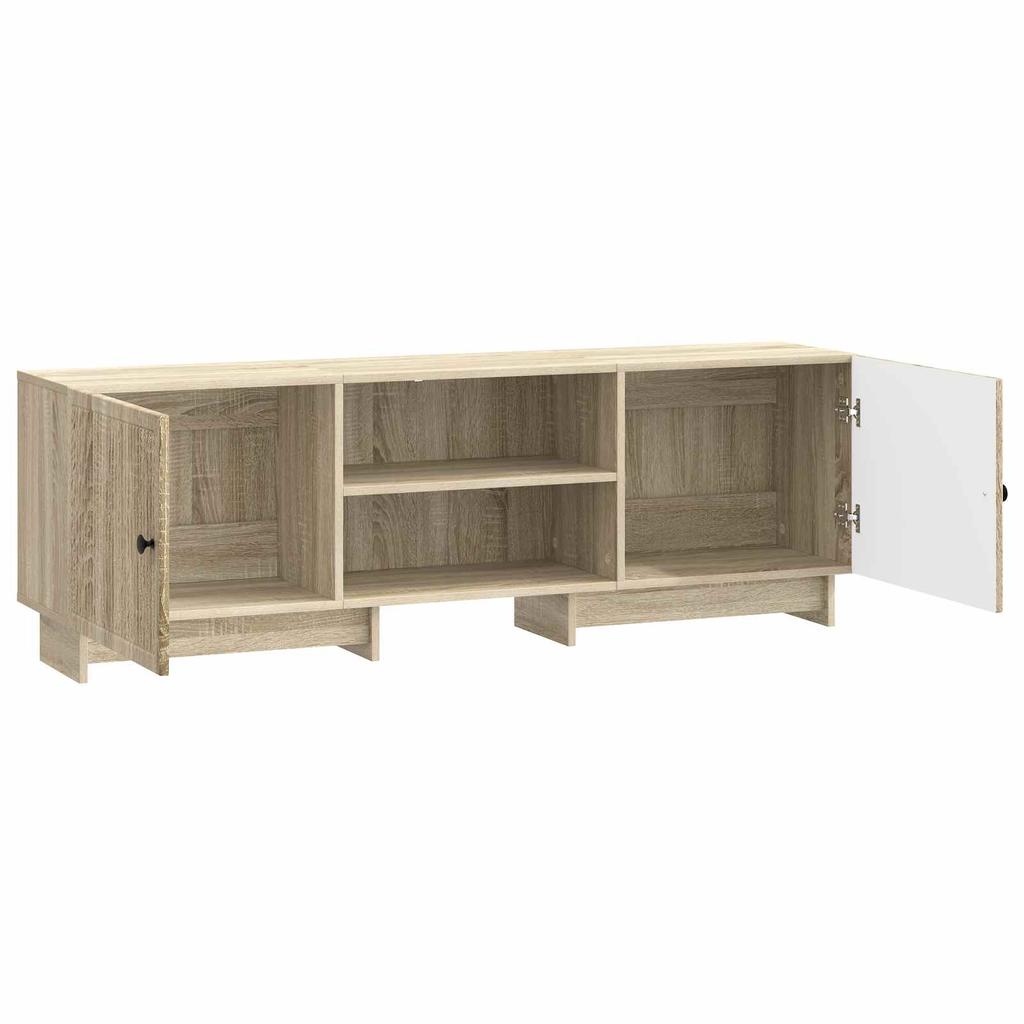 TV Stand in Sonoma Oak Finish 150 x 31 x 50 cm Engineered Wood