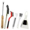 Bird Cage Cleaning Kit: 6 PCS Birdcage Brush Tools Set with Bird Poop Remover Scraper - Birdcage Accessory