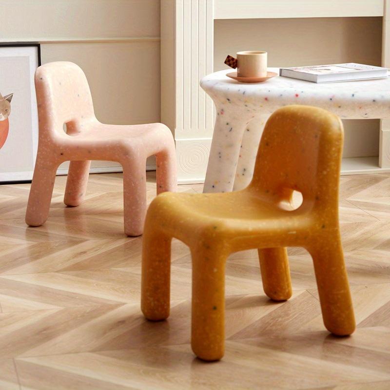 1PC Nordic Style Plastic Chair Backrest, Stylish Office Desk Chair, Bedroom, Living Room, Dormitory