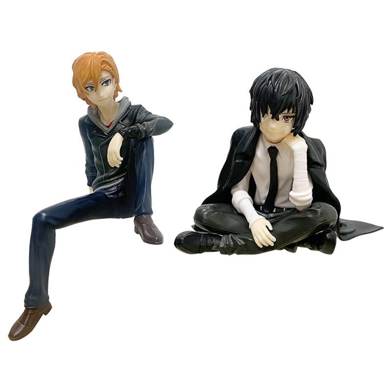 Bungo Stray Dogs Pvc Figure Of Dazai Osamu And Nakahara Chuuya Collectible Anime Statues For Fans