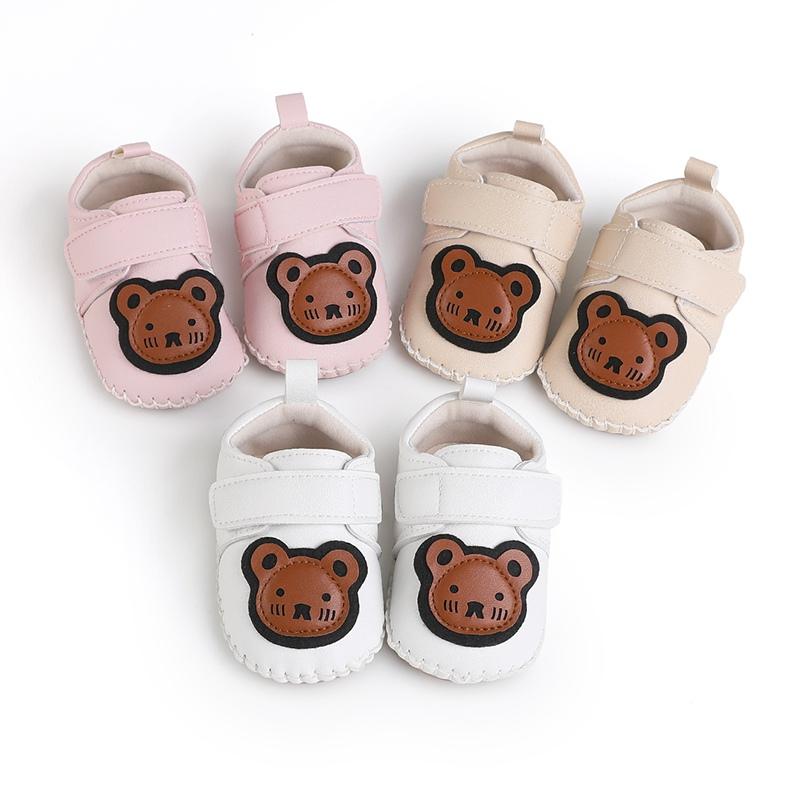 

Toddler Shoes Cartoon Bear Design Kids Shoes Soft Bottom Non-Slip Casual Baby Shoes