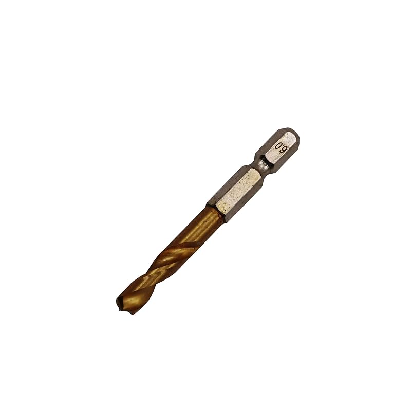 Ichinen Access Tool Division Ichinen Access RELIEF Metalworking Drill Bit Set (2 Pieces) Hex Shank Short Drill Bit 6.0mm 26851 for Metalworking,