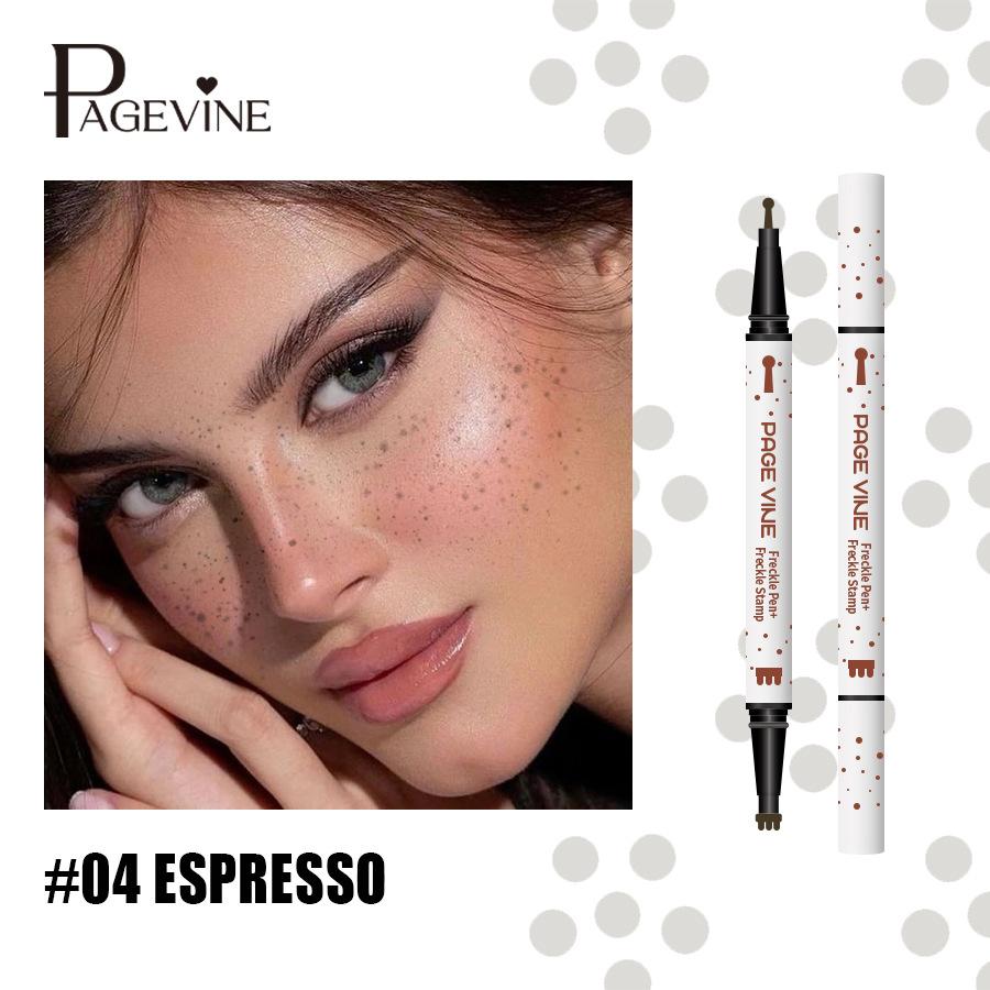

PAGE VINE Dual End Freckle Stamp Pen Long Lasting Concealer 4# ESPRESSO
