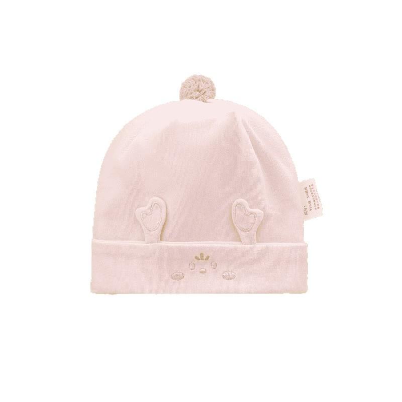 Unisex Newborn Double-Layered Beanie: Windproof Cartoon Hat for 0-3 Months (Spring/Autumn Style) Protecting Fontanelle